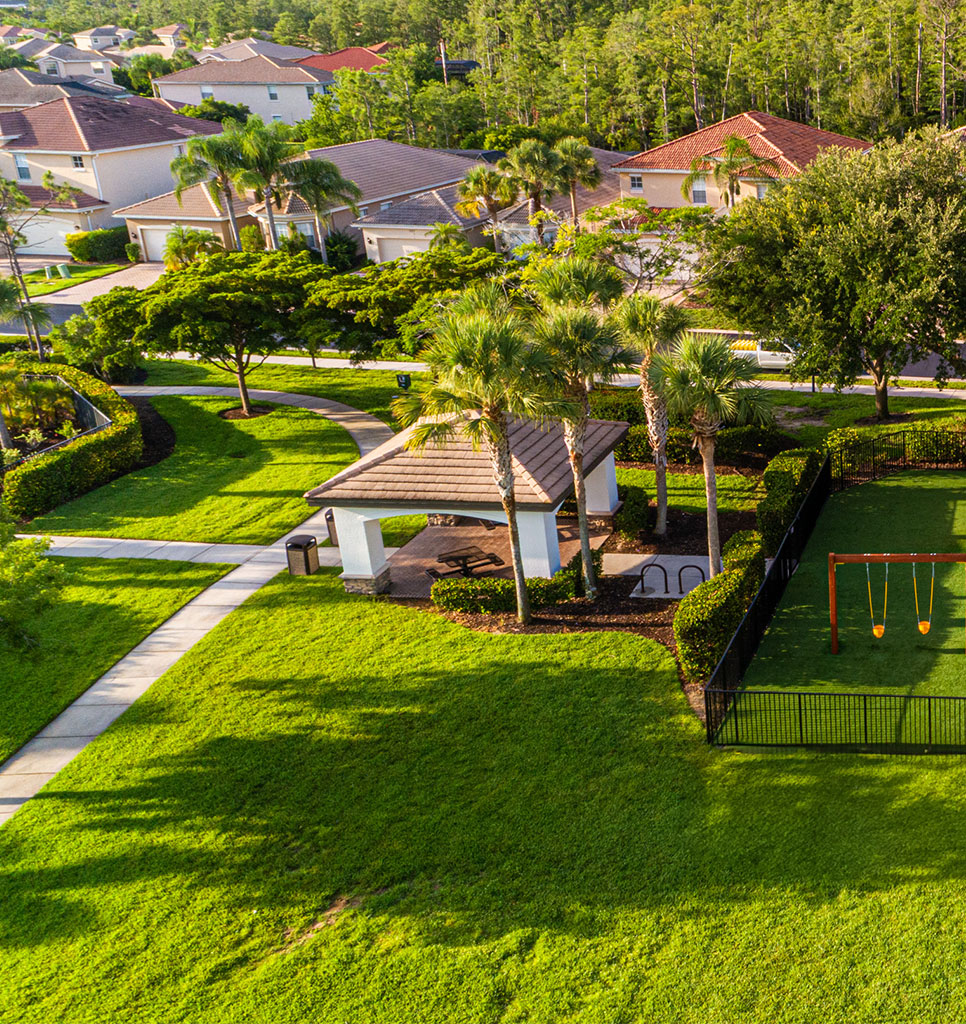 Community Homes and Gazebo within Botanica Lakes
